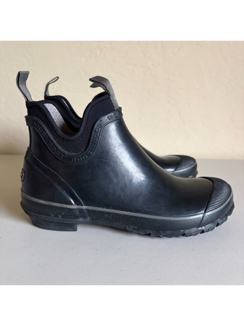 BOGS Harper Rain Black Rubber Booties Size 9